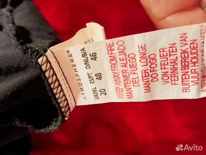 Топ черный из шифон 42-48