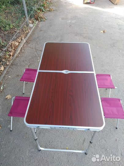 Стол складной туристический + 4 стула