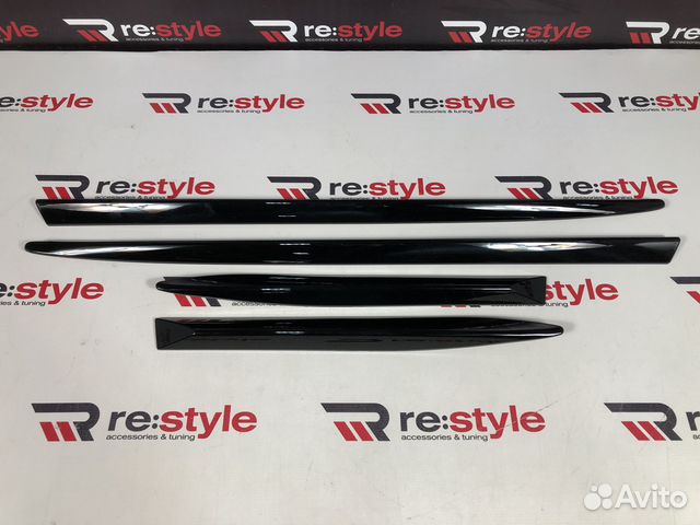 Молдинги дверей Lexus LX570 c16г Черные