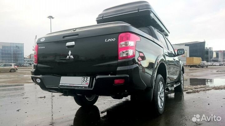 Силовой бампер задний Митсубиси L200 покраска