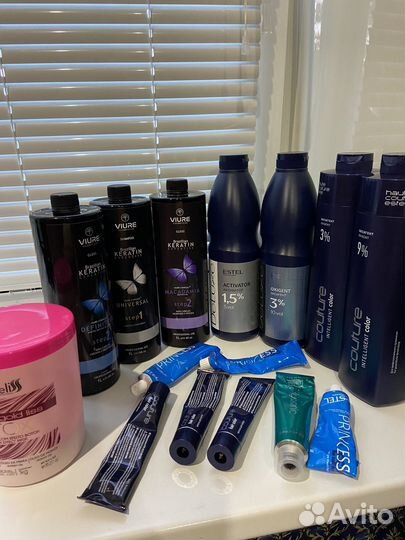 Составы для кератина ботокса + оксиды