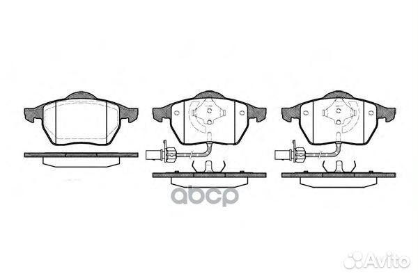 Колодки тормозные VAG A4/A6/passat -05 перед. с