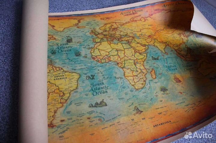 Карта мира на стену