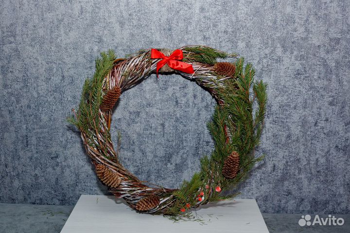 Украшения для интерьера, новогодний венок