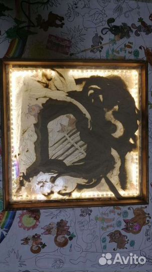 Пленшет для рисования песком 