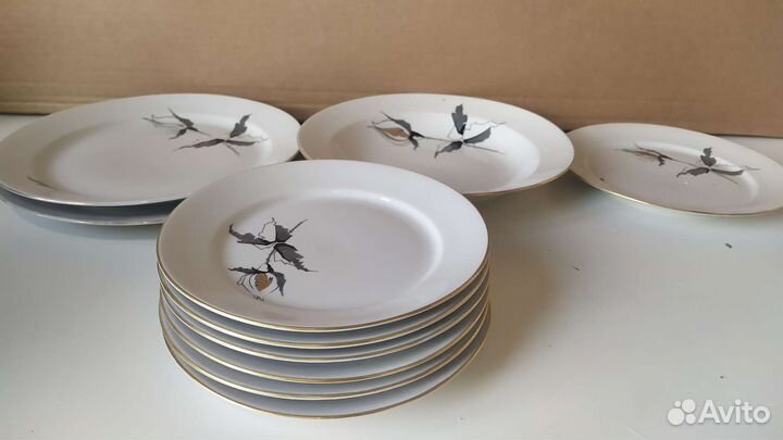 Тарелки Черная роза