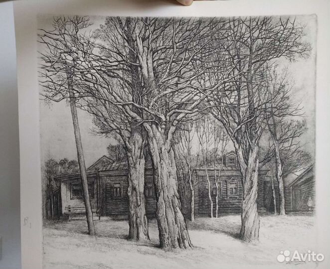 Офорт, картина,графика засл. худ Нилова