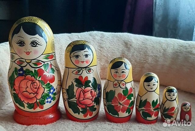 Матрешка сувенирная СССР