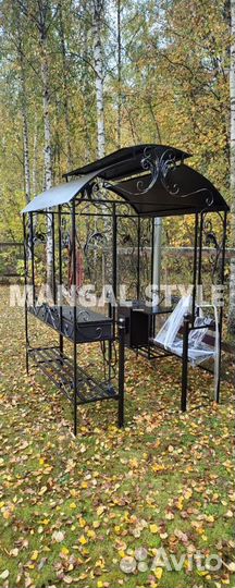 Мангал с крышей