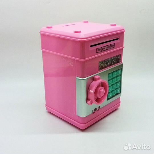 Сейф копилка детская с кодовым замком