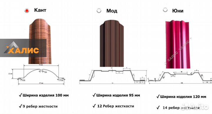 Евроштакетник фигурный