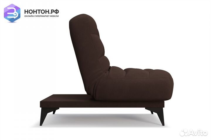 Кресло клик-кляк Арно велюр коричневый