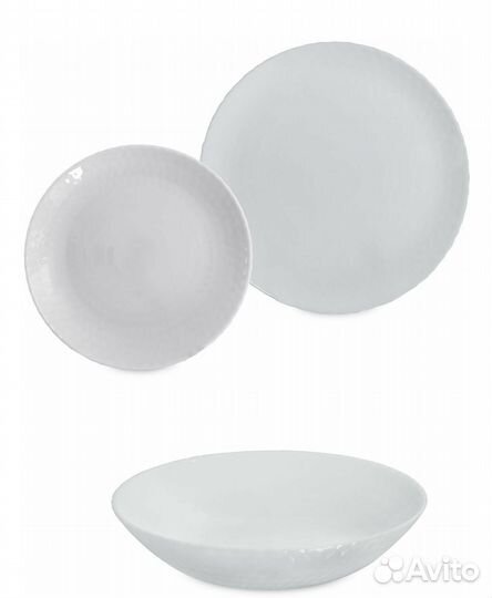 Набор столовой посуды новый pampille из 18 пр бел