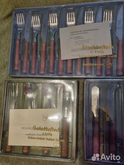 Наборы столовых приборов ГДР 1986год. Новые