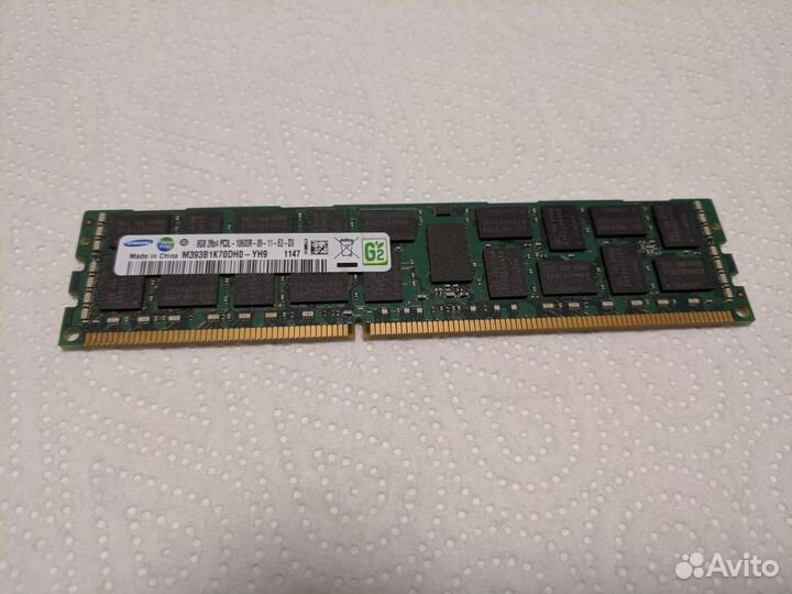 Серверная Память Registered ECC DDR3 16GB 8GB