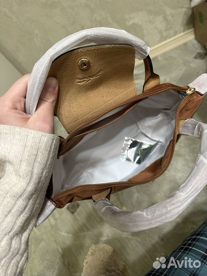 Сумка Longchamp Le pliage S (карамельная)