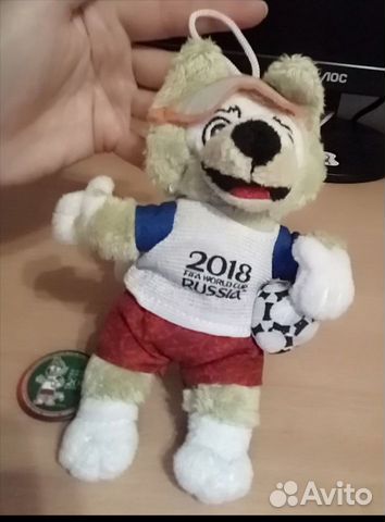 Волк забивака fifa 2018. Мягкая игрушка. Талисман