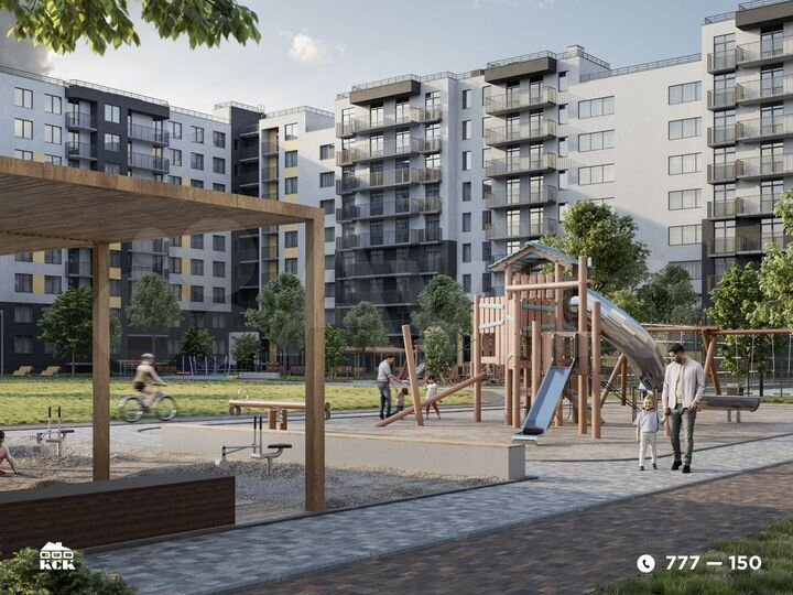 2-к. квартира, 74,1 м², 6/9 эт.