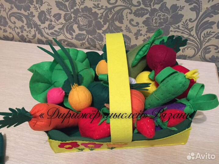 Огород из фетра