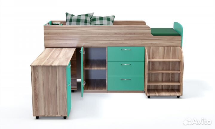 Детская кровать чердак низкий