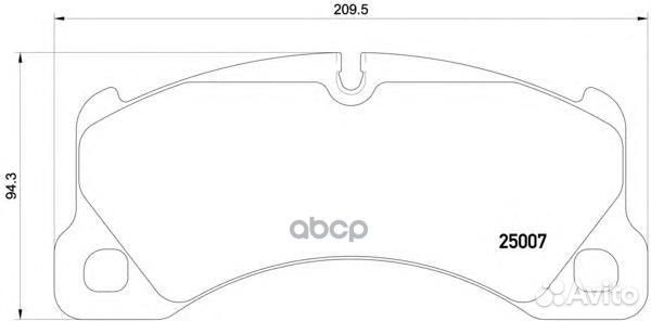 Колодки торм.пер. P65021 Brembo
