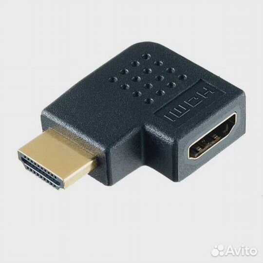 Переходник hdmi угловой плоский левый