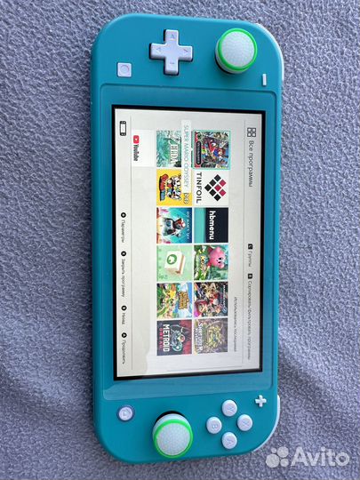 Nintendo Switch Lite(прошитая) + 128gb SD