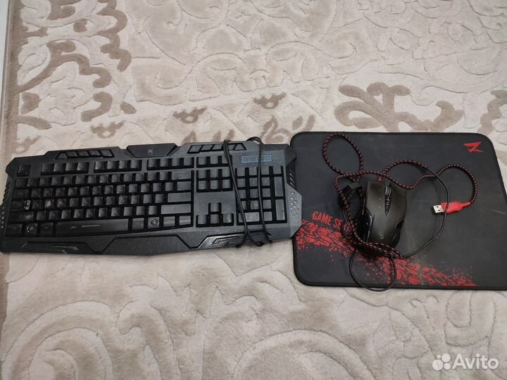 Клавиатура+мышь+коврик