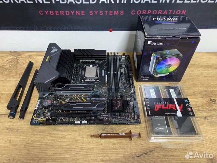 Мощный комплект i3-13100f/32Gb DDR5/B660M-plus