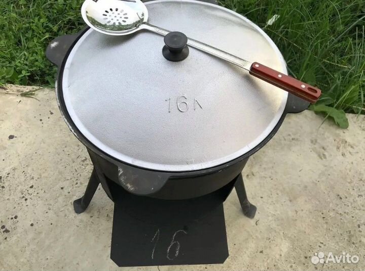 Казан чугунный с печью