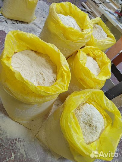 Опилки сухие еловые мелкие в мешках, мульча