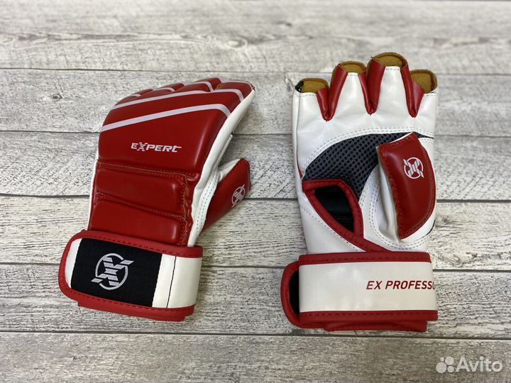 Перчатки для MMA Fight Expert - кр/бел