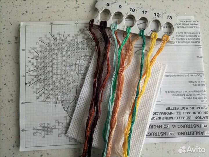 Остатки набора для вышивания