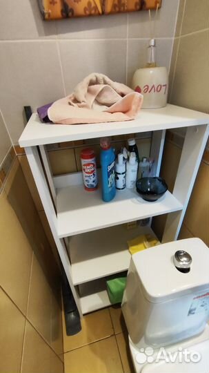 Стеллаж деревянный белый