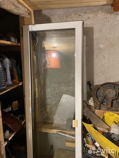 Дверь пластиковая пвх входная бу стекло