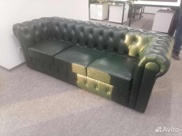 Диван честер зеленый новые