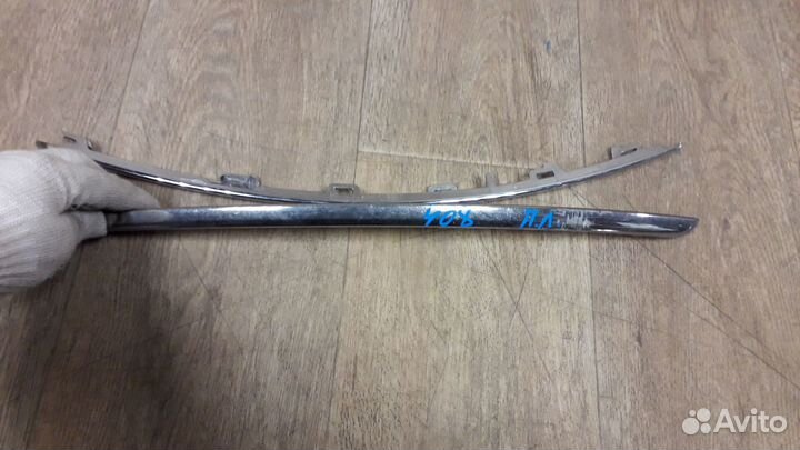 Молдинг переднего бампера левый peugeot 408 2015