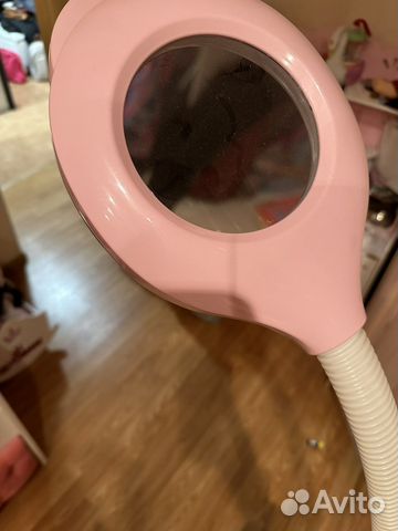 Лампа для наращивания ресниц с лупой новая