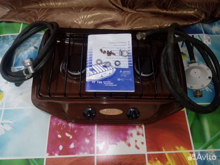 Новая настольная газовая плита Гефест 2-х комф