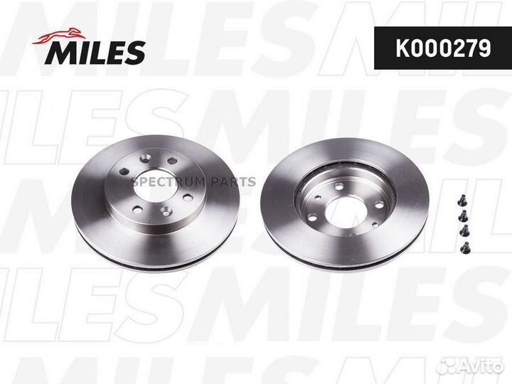Miles K000279 Диск тормозной передний nissan kubis