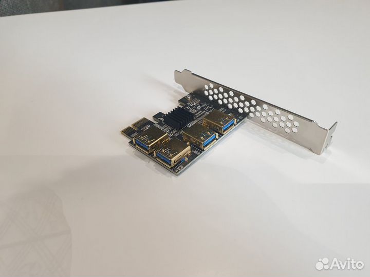 Адаптер-разветвитель pci-e на 4 райзера