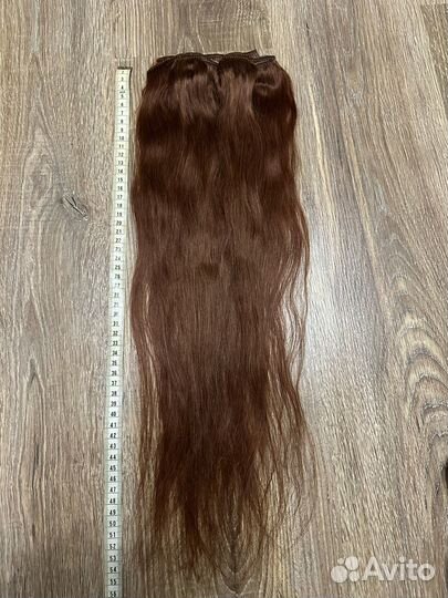 Волосы на заколках натуральные