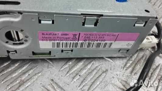 Магнитола peugeot 407 (LDN41I401)