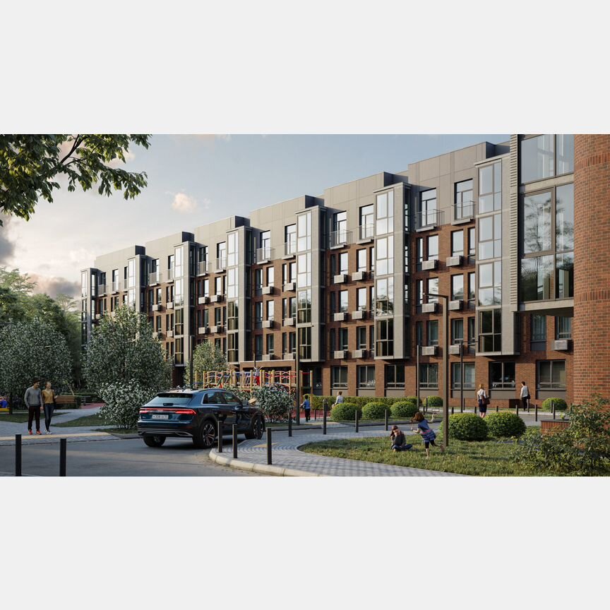 2-к. квартира, 72,3 м², 1/6 эт.