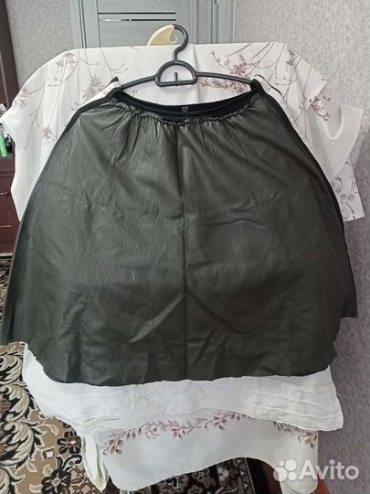 Кожаная юбка