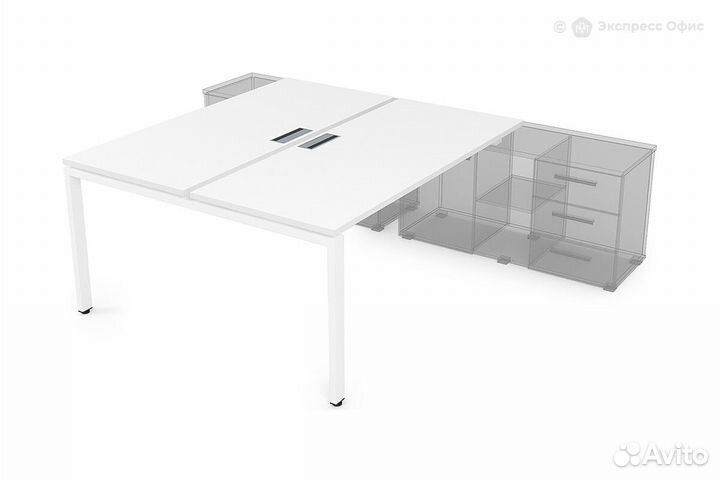 Стол-бенч на 2 рабочих места для крепления на тумб