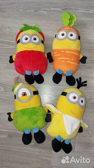 Мягкие игрушки. Миньоны dreamworks из магнита 4шт