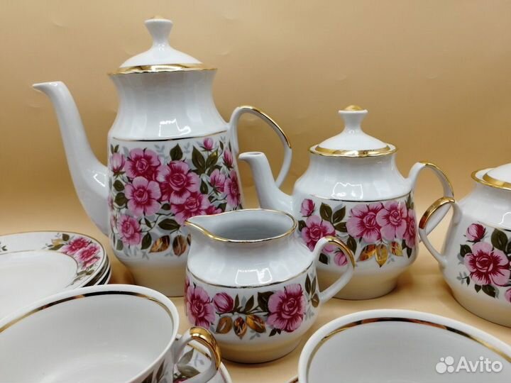 Чайный сервиз 15 пр. Цветы Мара Рига Рижский фз
