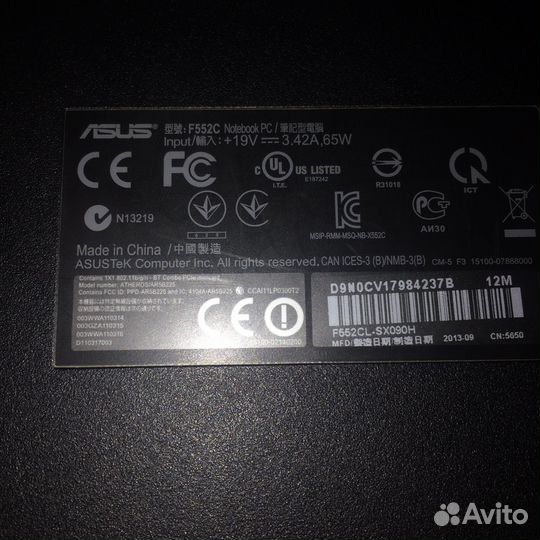 Asus f552c