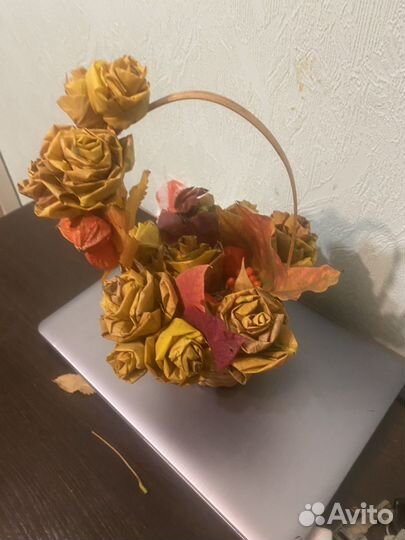 Корзина с цветами подарок учителю